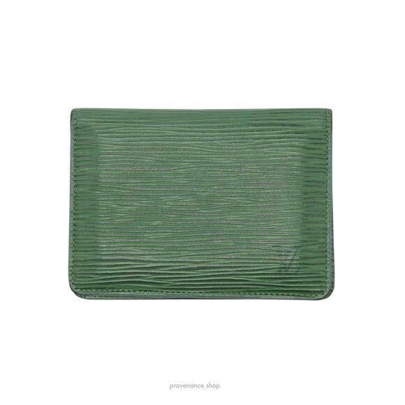🔴 Louis Vuitton 2ID Wallet - Green Epi Leather - Picture 2 of 9